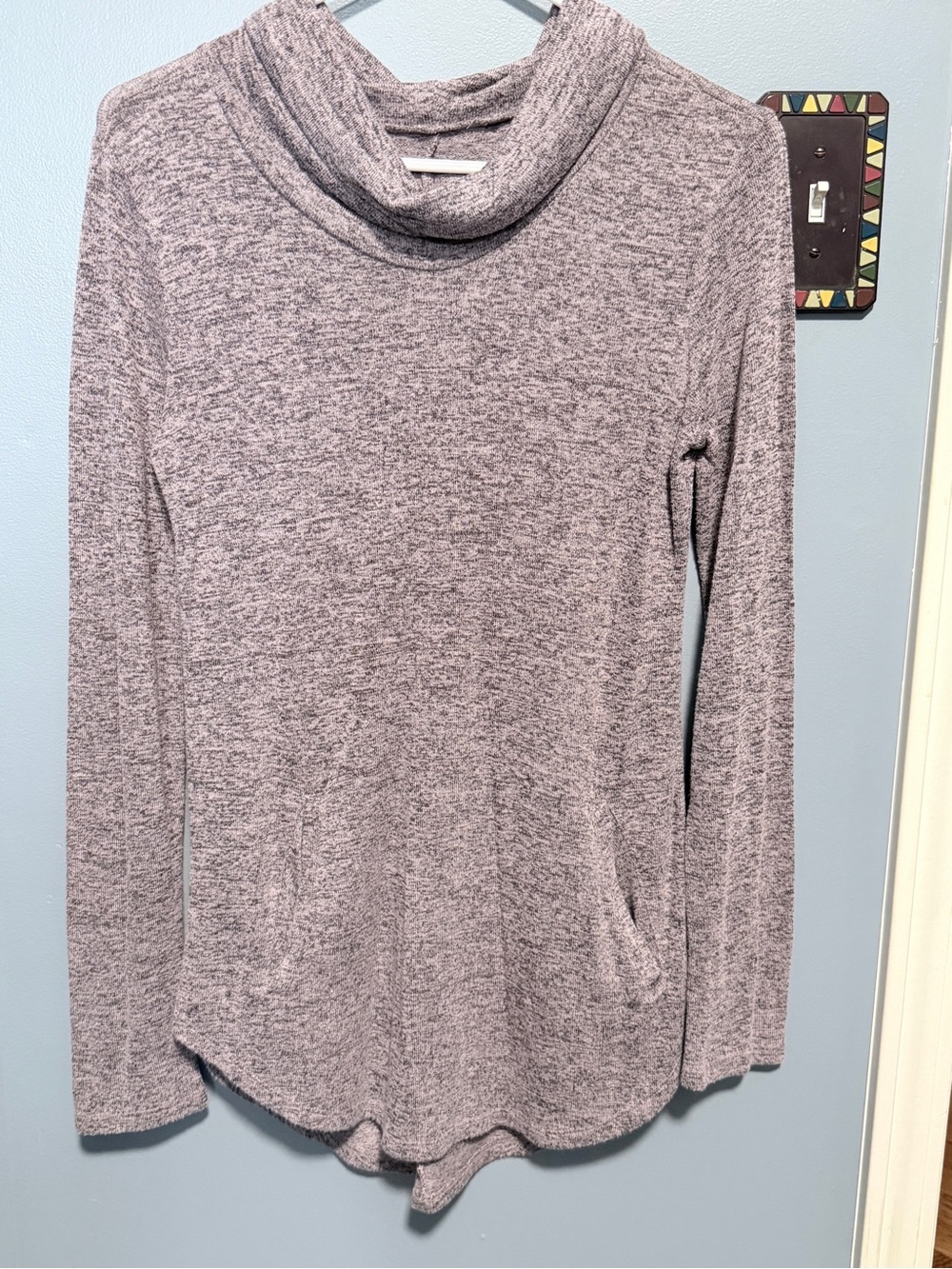 Maurice’s Cozy Lavender Cowl Neck Long-Sleeve Top